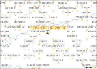 map of Ferrière-la-Grande