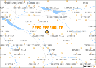 map of Ferrières-Haute