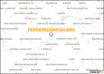 map of Ferrières-Saint-Hilaire