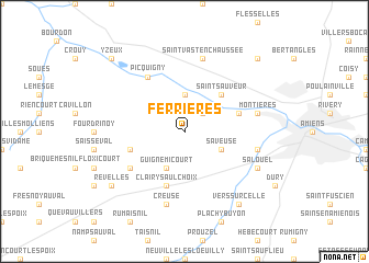 map of Ferrières