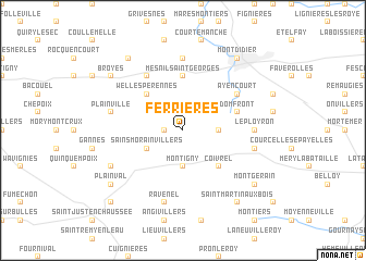 map of Ferrières