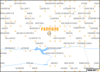 map of Ferrière