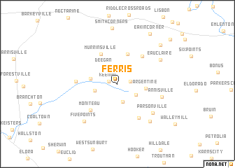 map of Ferris