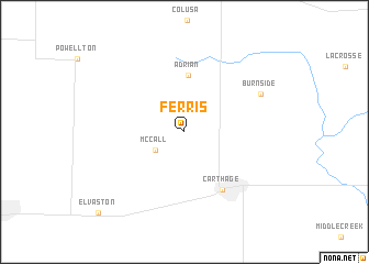 map of Ferris