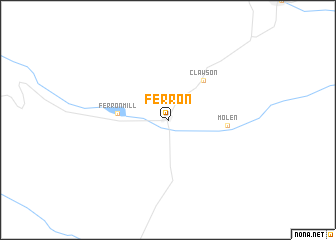 map of Ferron