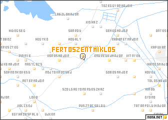 map of Fertőszentmiklós