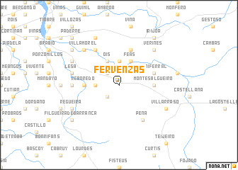 map of Fervenzas