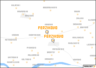 map of Ferzikovo