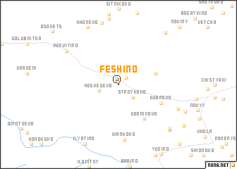 map of Feshino