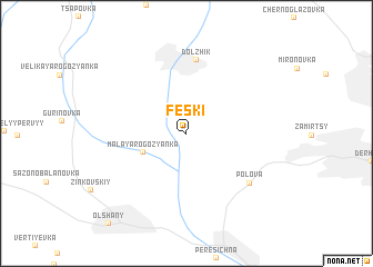 map of Fesʼki