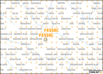 map of Fessac