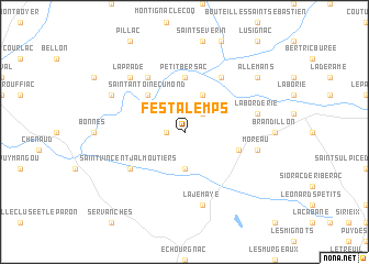 map of Festalemps