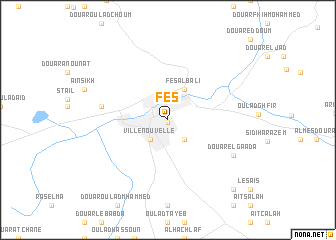 map of Fès