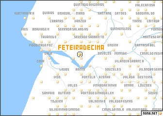 map of Feteira de Cima