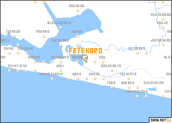 map of Fetekoro