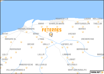 map of Féternes