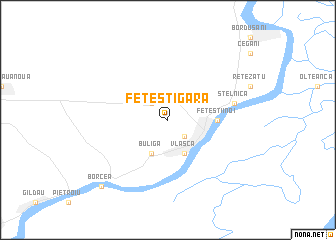map of Feteşti-Gară
