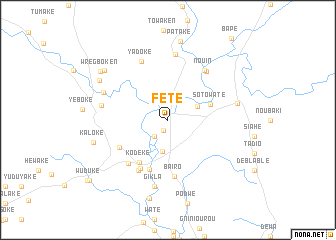 map of Fété