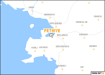 map of Fethiye