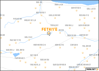 map of Fethiye