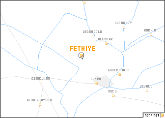 map of Fethiye