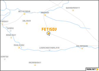 map of Fetisov