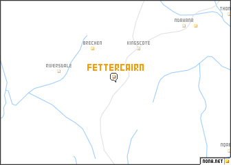 map of Fettercairn