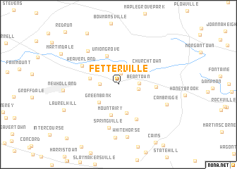 map of Fetterville