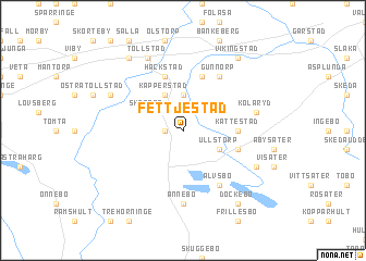 map of Fettjestad