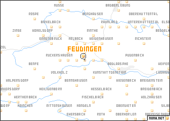 map of Feudingen