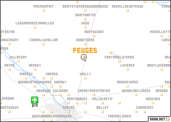 map of Feuges