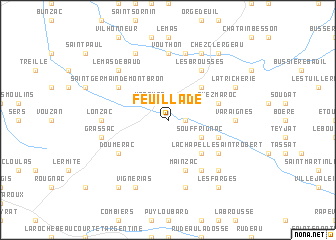 map of Feuillade