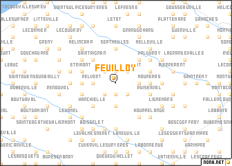map of Feuilloy