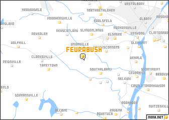 map of Feura Bush