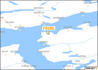 map of Fevåg