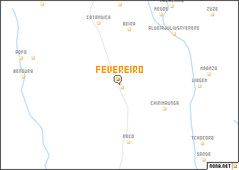 map of Fevereiro