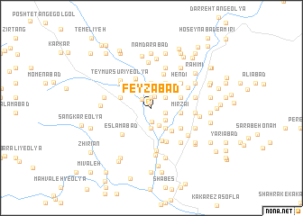 map of Feyẕābād