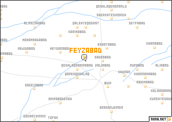 map of Feyẕābād
