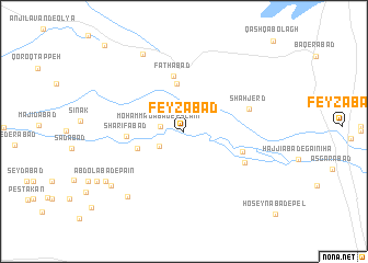 map of Feyẕābād