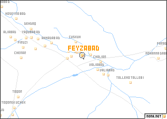 map of Feyẕābād