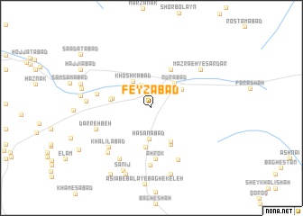 map of Feyẕābād