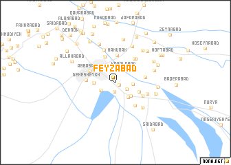 map of Feyzābād
