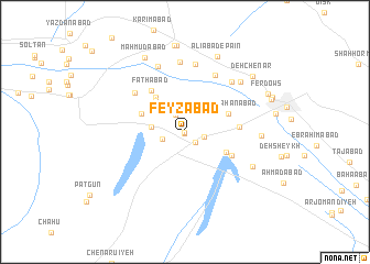 map of Feyẕābād