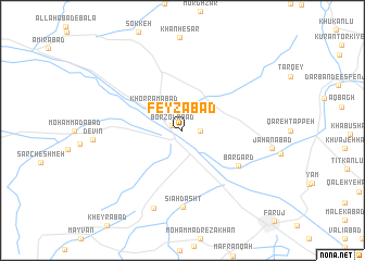 map of Feyẕābād