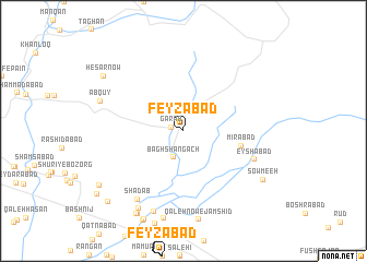 map of Feyzābād