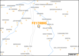 map of Feyzābād