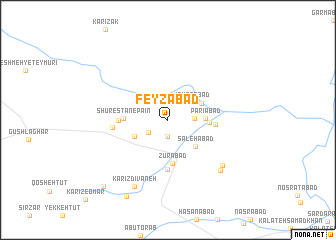 map of Feyẕābād