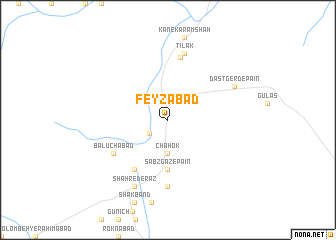 map of Feyẕābād