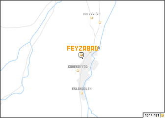 map of Feyẕābād