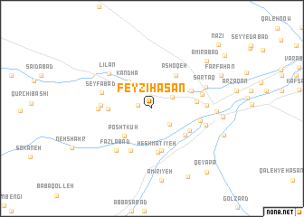 map of Feyẕī Ḩasan